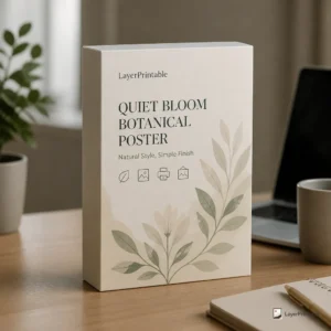 Quiet Bloom Botanical Poster