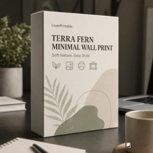 Terra Fern Minimal Wall Print
