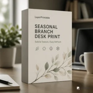 Seasonal Branch Desk Print