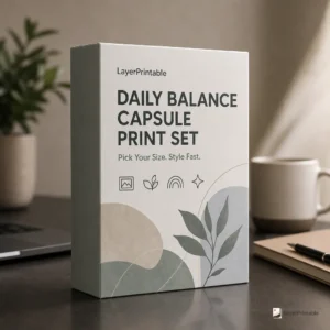 Daily Balance Capsule Print Set