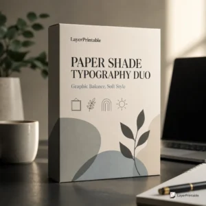 Paper Shade Typography Duo