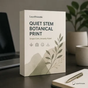 Quiet Stem Botanical Print