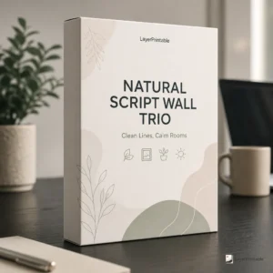 Natural Script Wall Trio