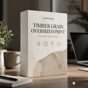 Timber Grain Oversized Print