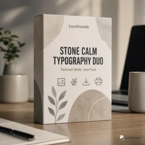 Stone Calm Typography Duo