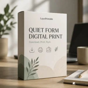 Quiet Form Digital Print